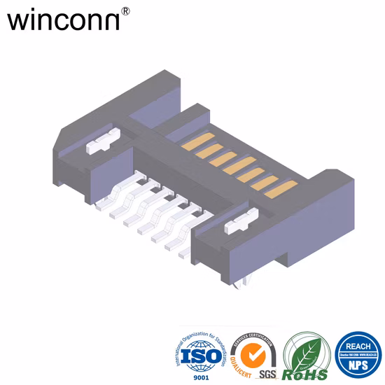 SATA 7p Plug Right Angle SMT Type Connector SATA 7p Socket