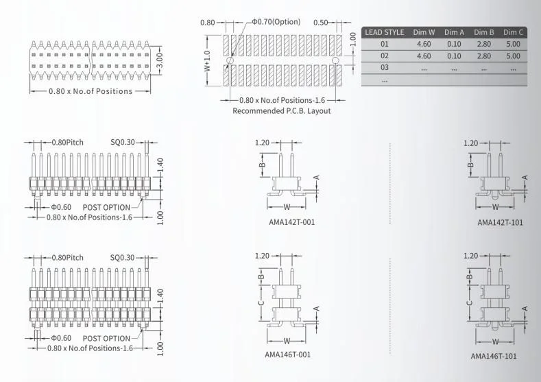 China Forman 2.0mm Box Header SMT