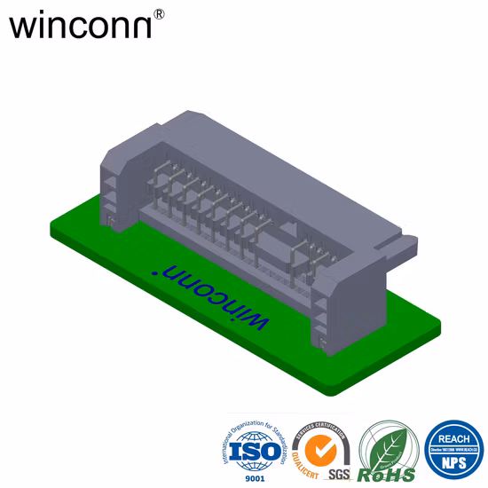 Conector receptáculo SATA 22p Conector hembra SATA 7+15p