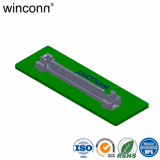 Conector tipo DIP vertical con enchufe SATA 17p