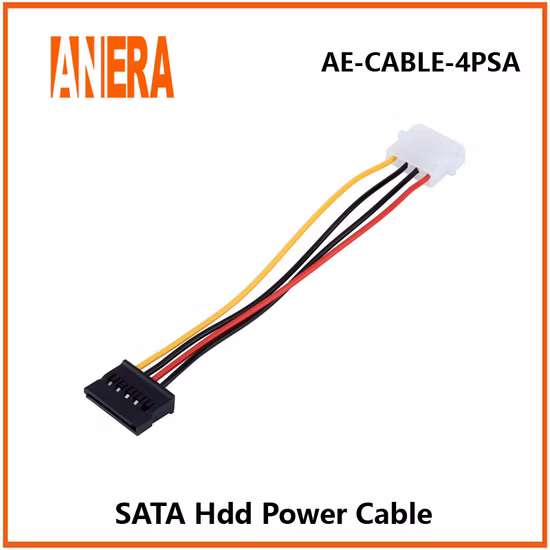 Anera IDE 4p macho a SATA 15p hembra cable adaptador computadora cable de alimentación SATA para disco duro