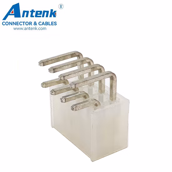 Conector de PCB de ajuste mini en ángulo recto de doble fila con paso de 4,2 mm
